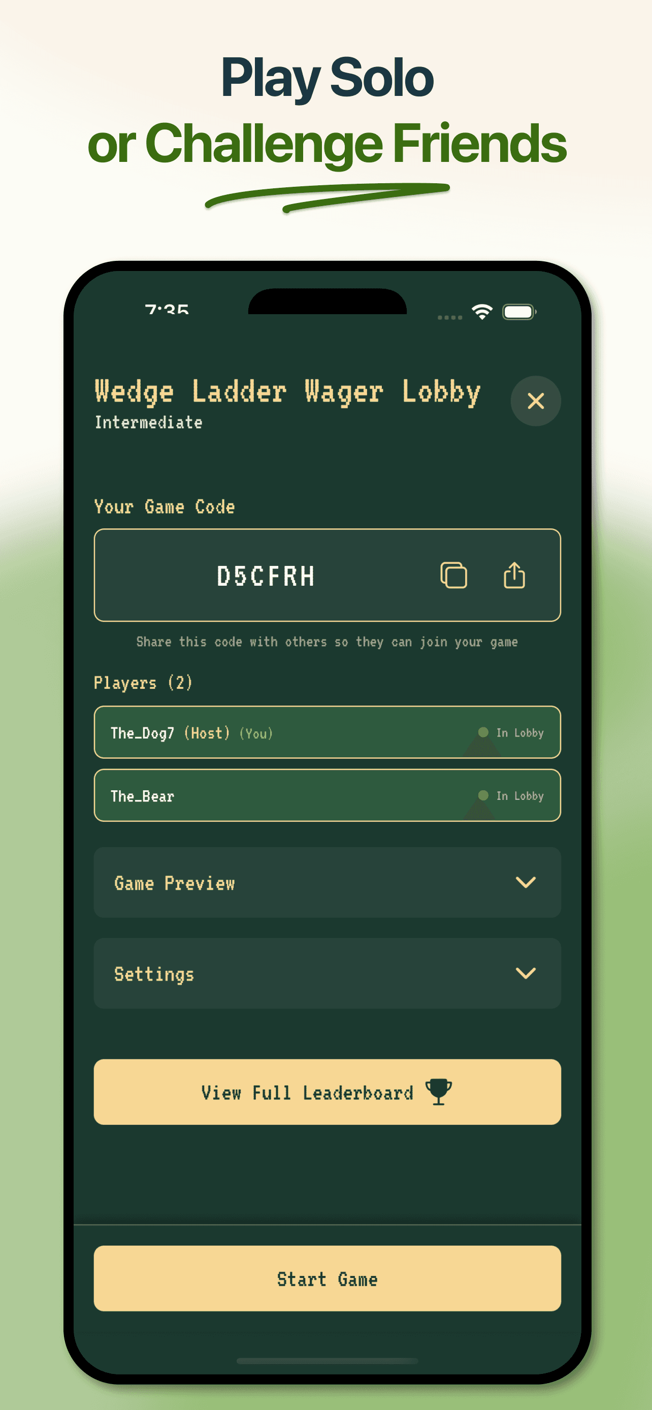 Game Lobby